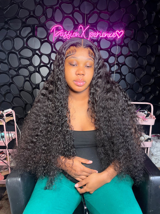 VIRGIN BURMESE DEEP WAVE FRONTAL WIG